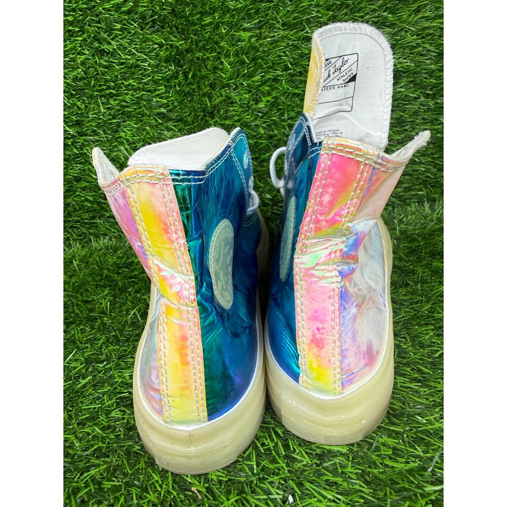 Converse Chuck 70 Hi Iridescent White Patent Leather Mens 9.5 Women 11.5 163786C - Picture 5 of 8